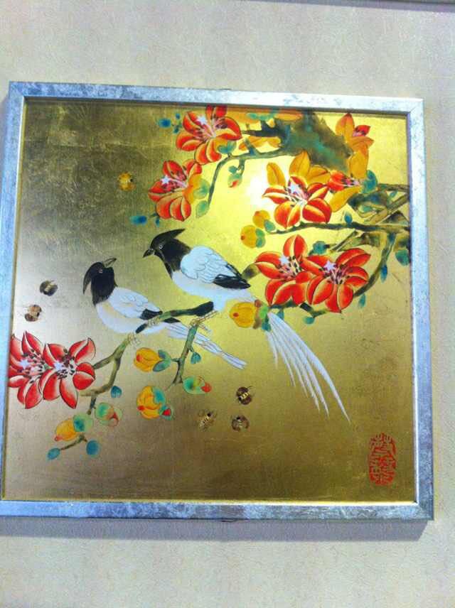 精品金箔画 